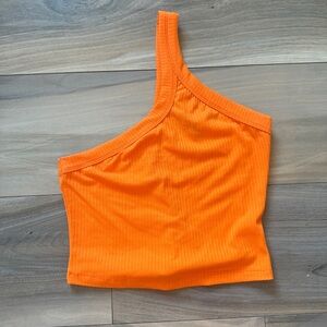Lioness orange tank top one sided